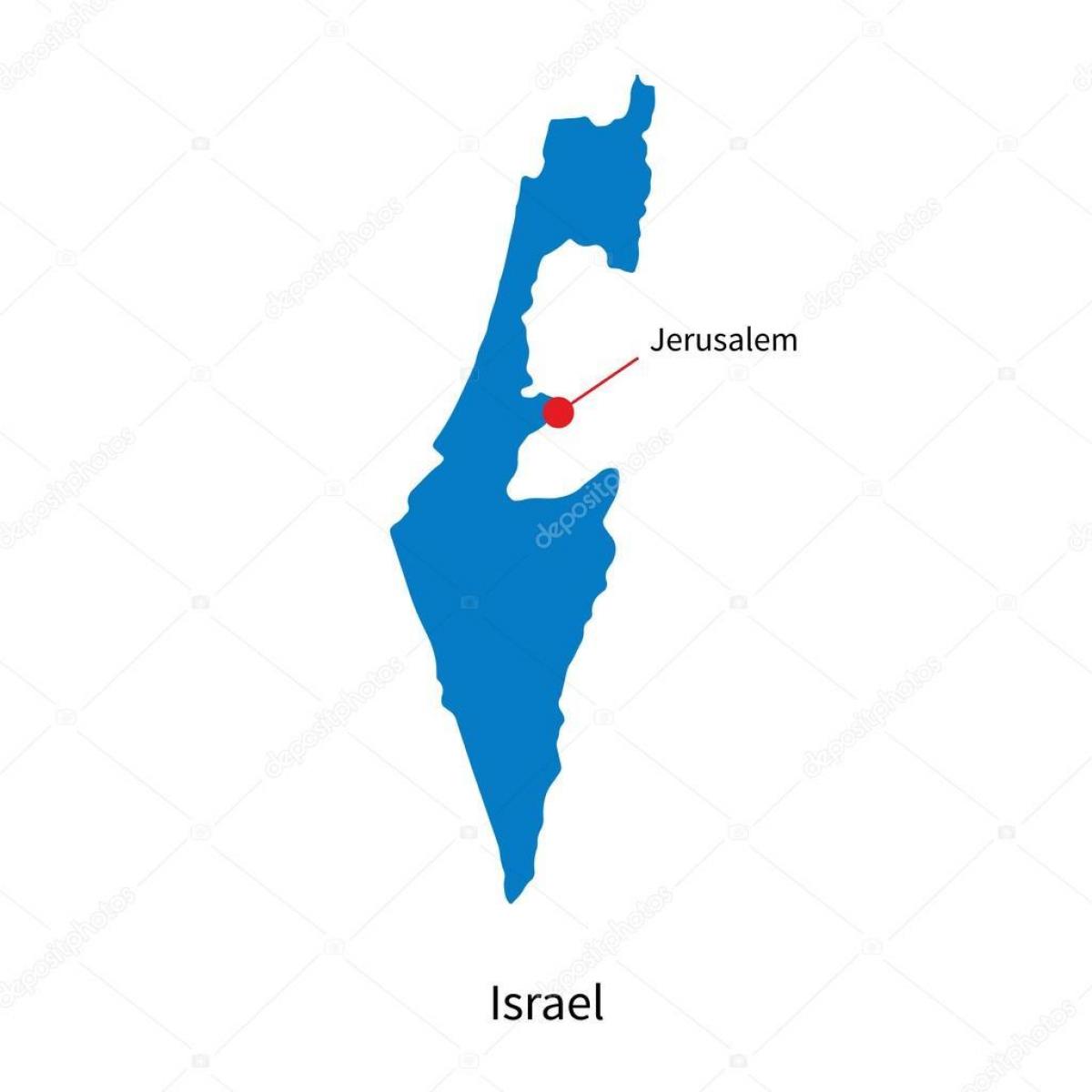 Mapa de la capital de Israel